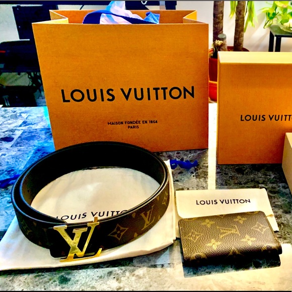 Louis Vuitton Other - Men belt and wallet
